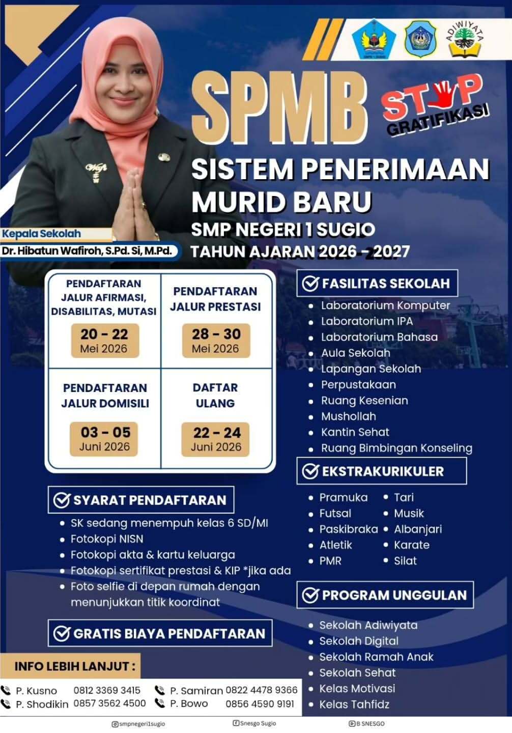 Informasi PPDB SMP Negeri 1 Sugio