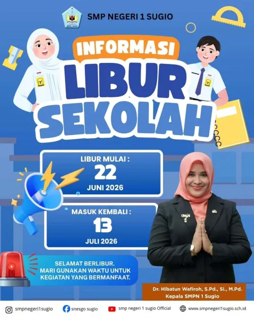 Informasi libur sekolah SMP NEGERI 1 SUGIO