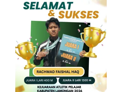 PRESTASI GEMILANG! SISWA SMP NEGERI 1 SUGIO BORONG JUARA PADA KEJUARAAN ATLETIK PELAJAR KABUPATEN LAMONGAN 2026
