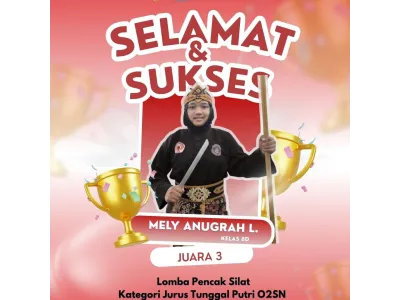 HARUMKAN NAMA SEKOLAH, SISWI SMP NEGERI 1 SUGIO RAIH JUARA III PENCAK SILAT O2SN KABUPATEN LAMONGAN 2026